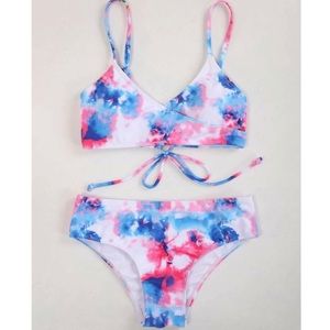 Red, white, and blue bikini